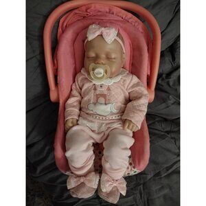 🆕17inch Full Body Vinyl Newborn Baby Dolls Poseable Limbs Sweet Smile Doll Girl